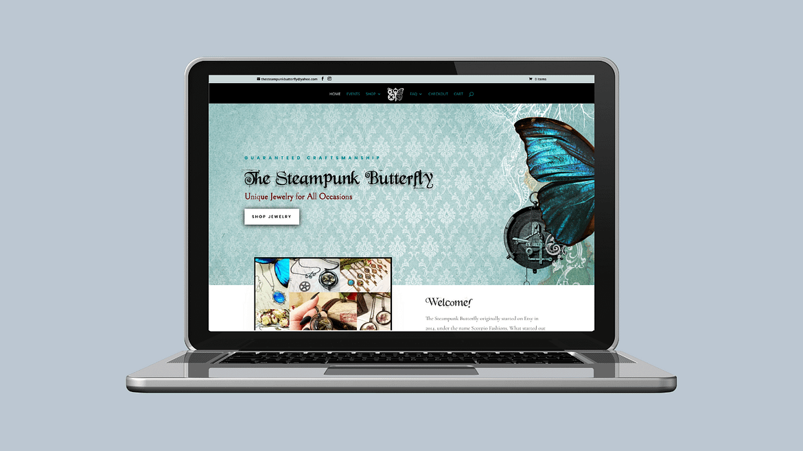 E-Commerce jewelry custom website