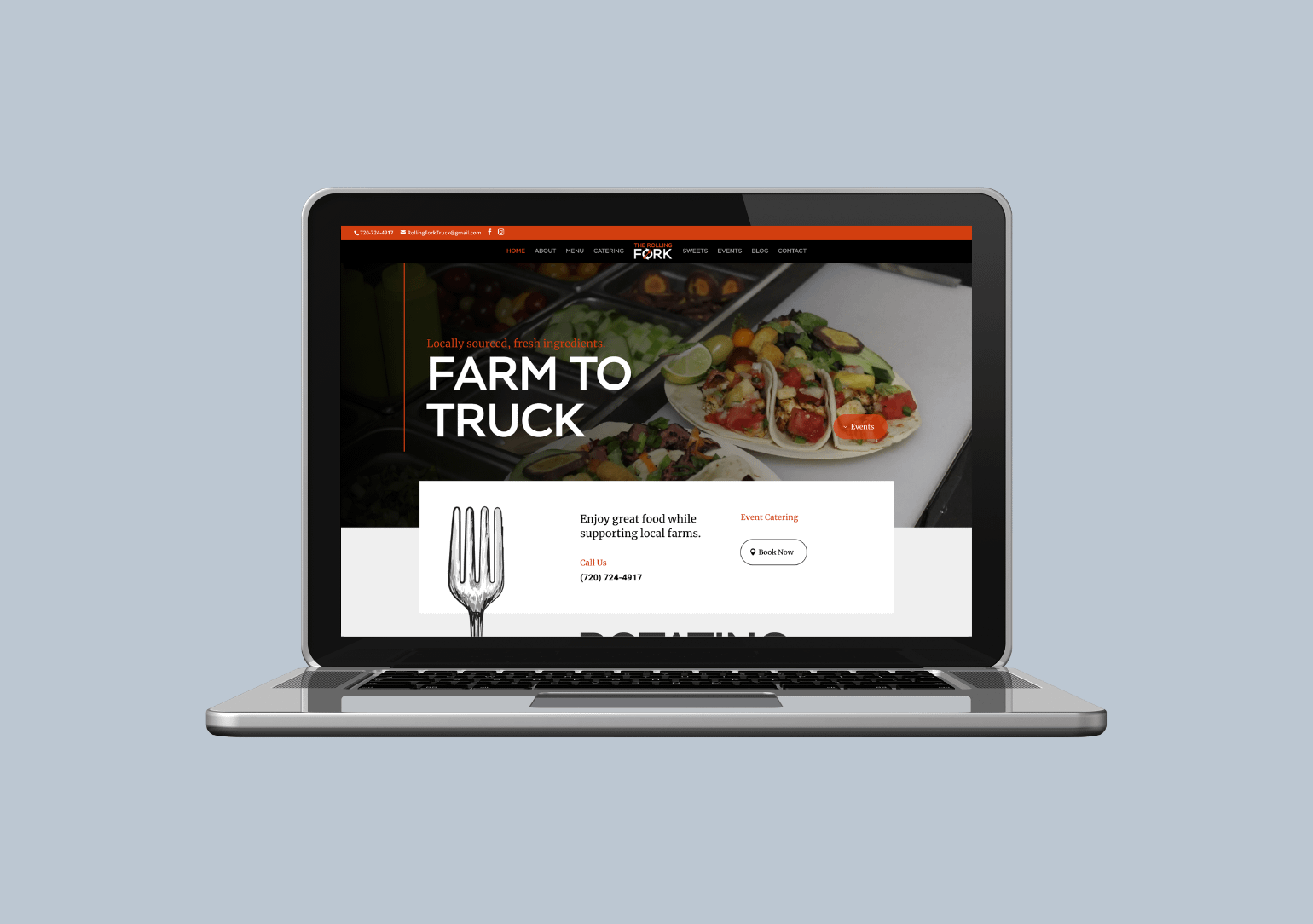Custom Web Design for Food Truck